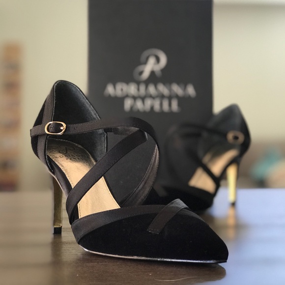Adrianna Papell Hepburn Pumps, Black Velvet - Picture 5 of 8